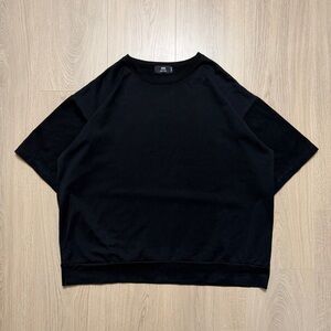 HARE Japan Blank Wide Boxy Short Sleeve T-Shirt Mens Medium Black Heavyweight